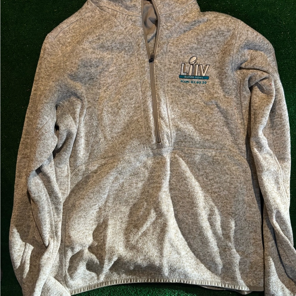 Gray Quarter-Zip Sweater